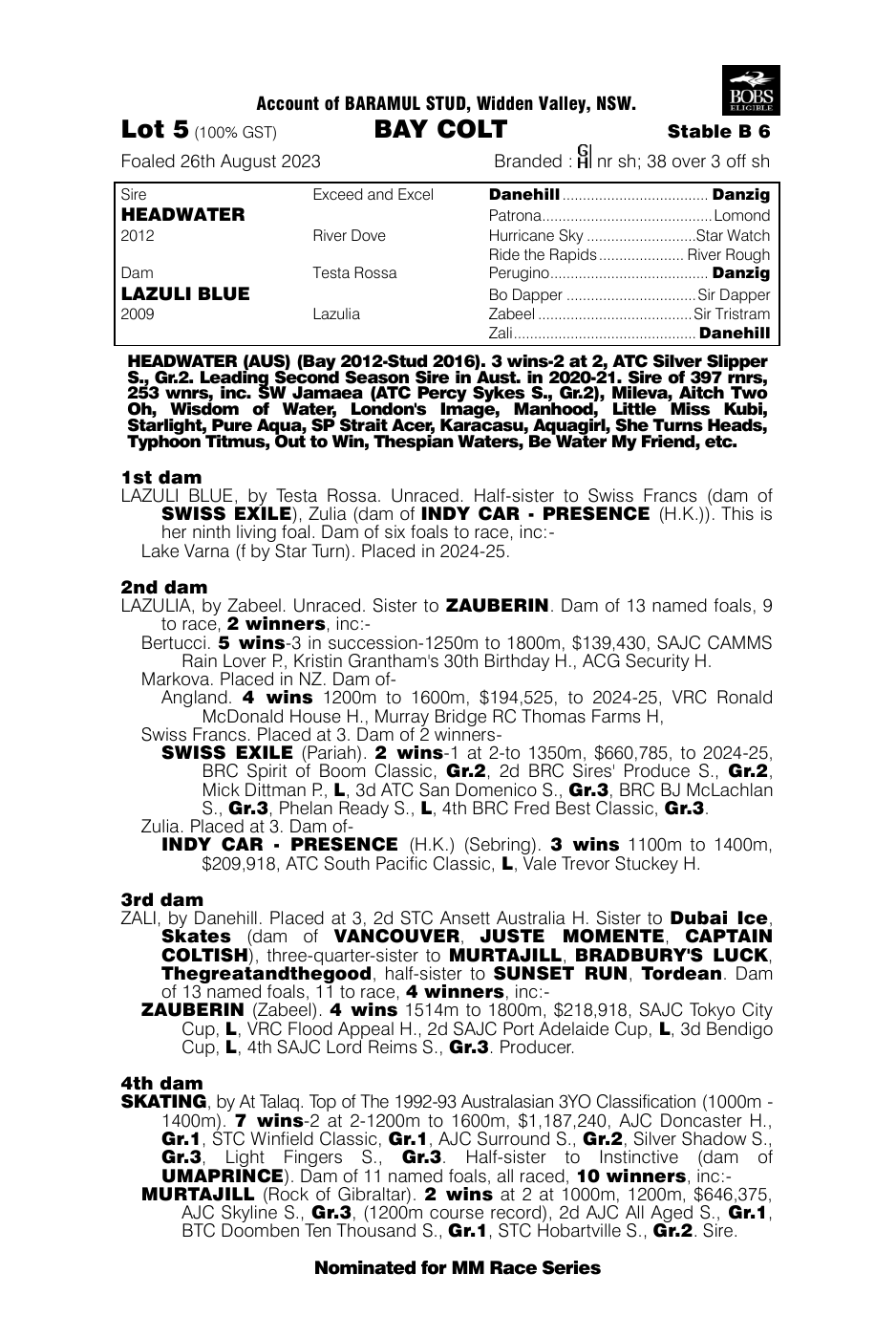 Pedigree - Lot 5
