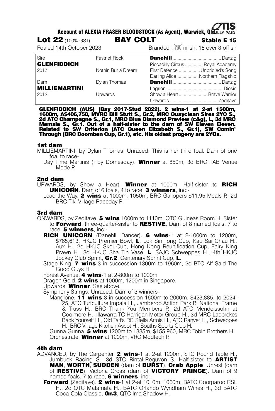 Pedigree - Lot 22