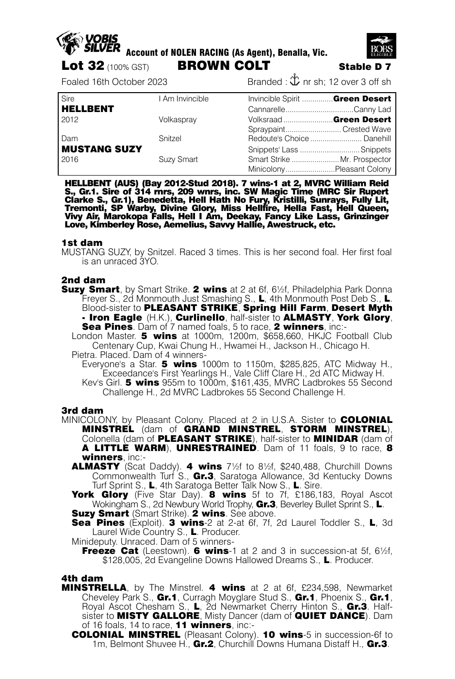 Pedigree - Lot 32