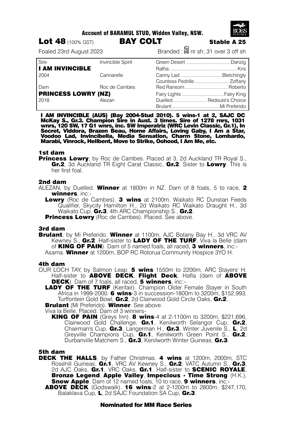Pedigree - Lot 48