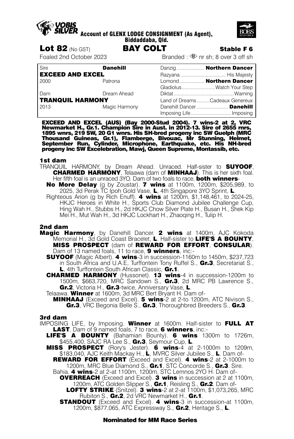 Pedigree - Lot 82