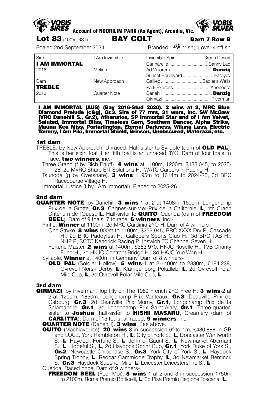 Pedigree - Lot 83