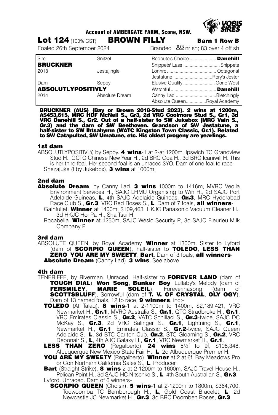Pedigree - Lot 124