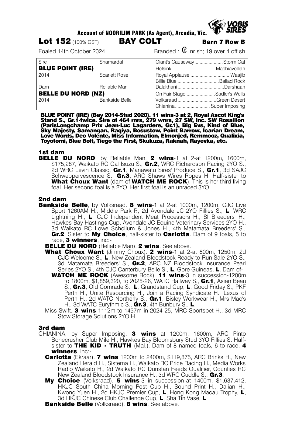 Pedigree - Lot 152