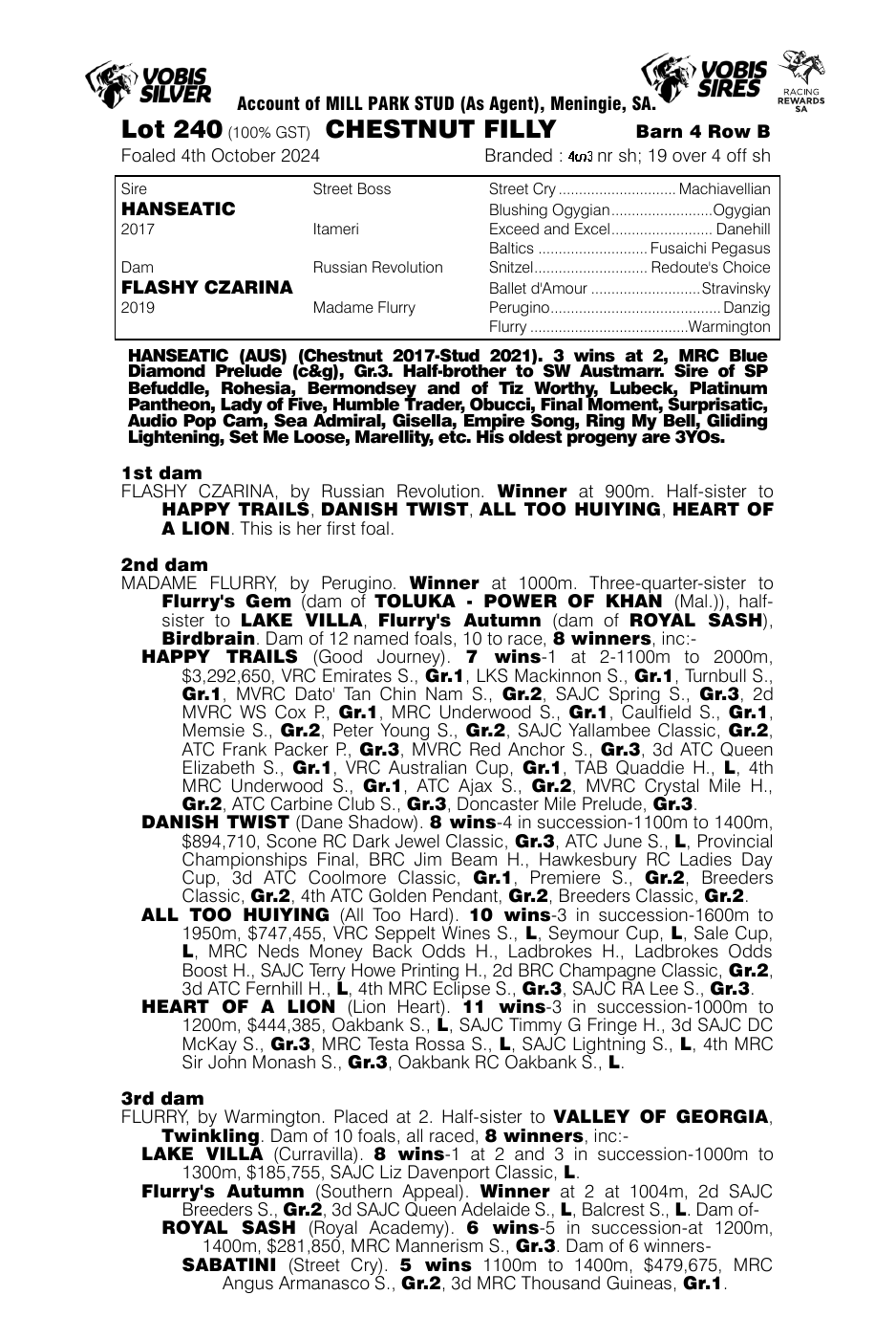 Pedigree - Lot 240