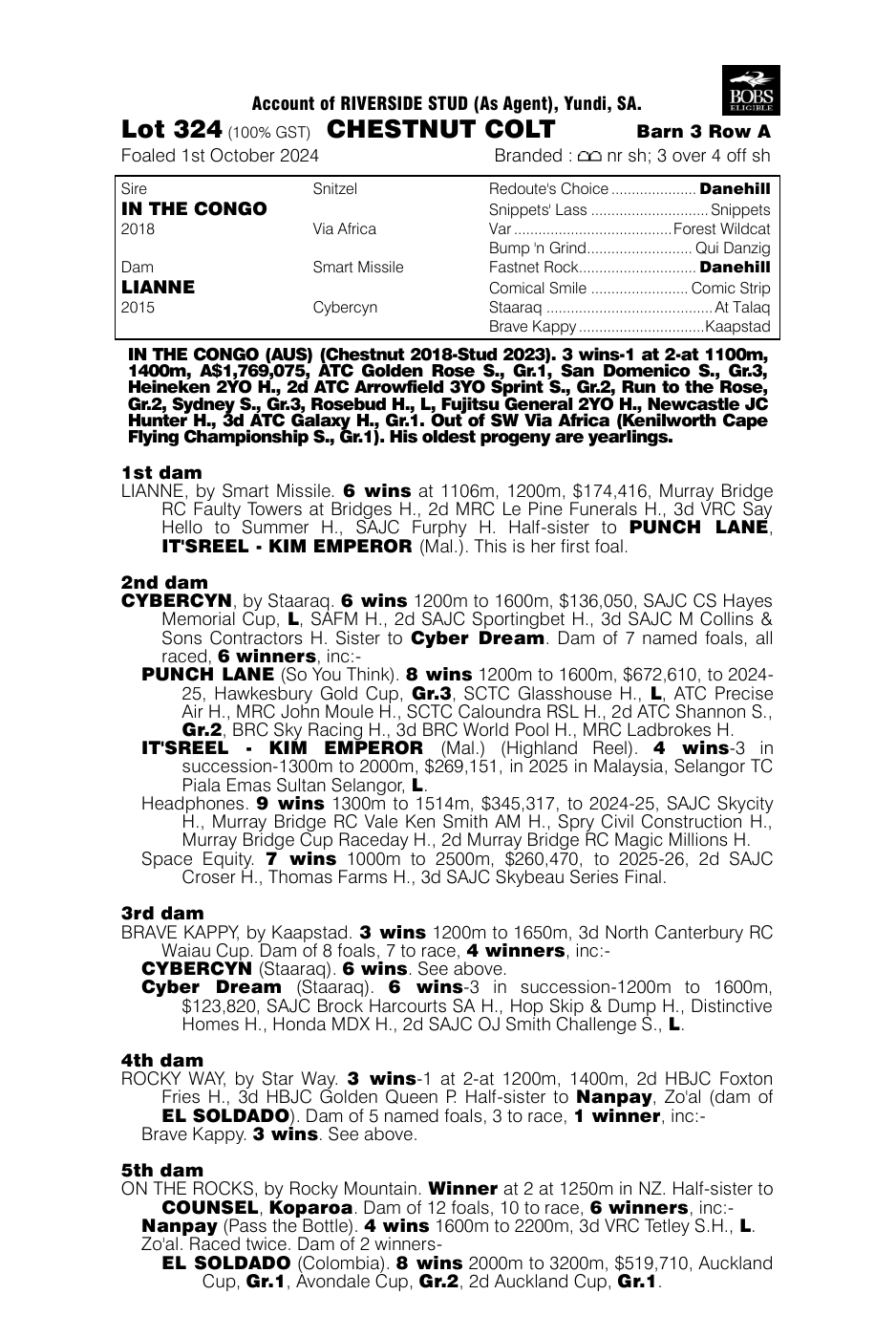 Pedigree - Lot 324