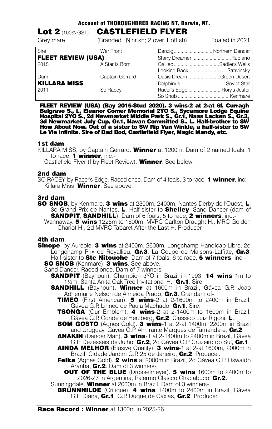 Pedigree - Lot 2