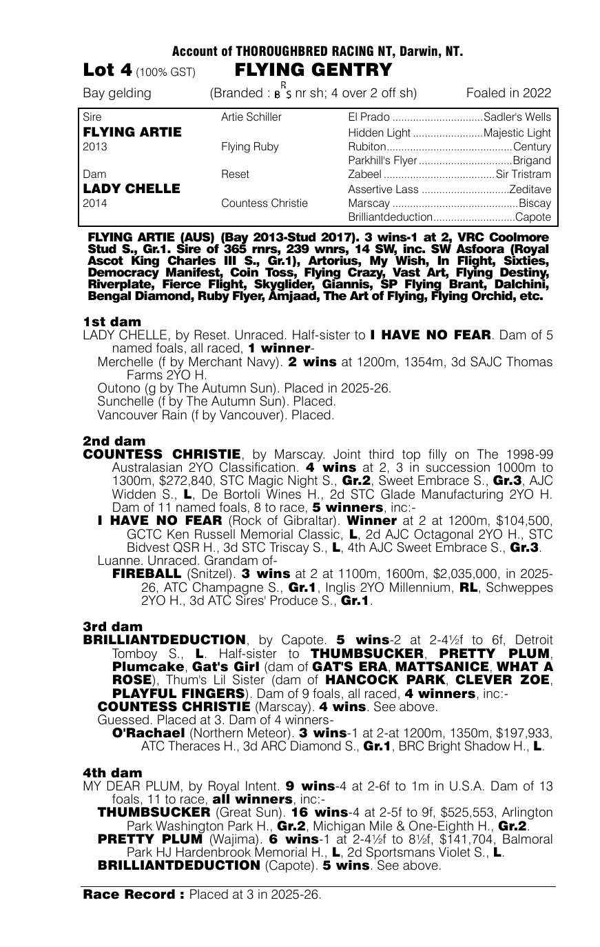 Pedigree - Lot 4