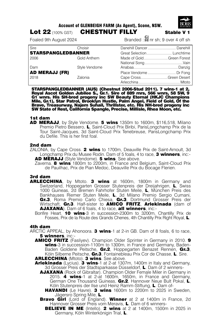 Pedigree - Lot 22