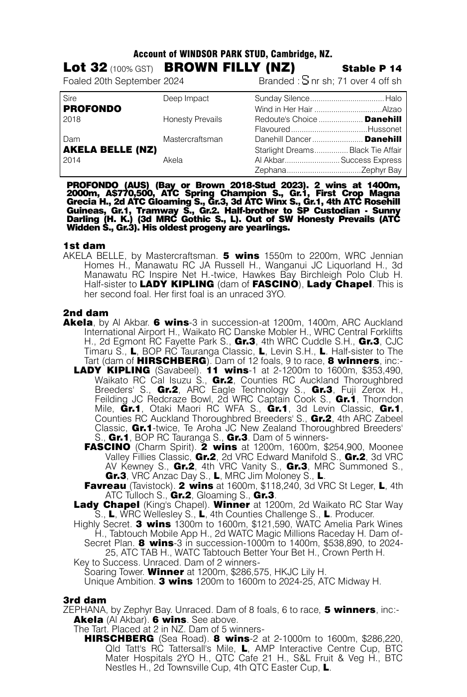 Pedigree - Lot 32