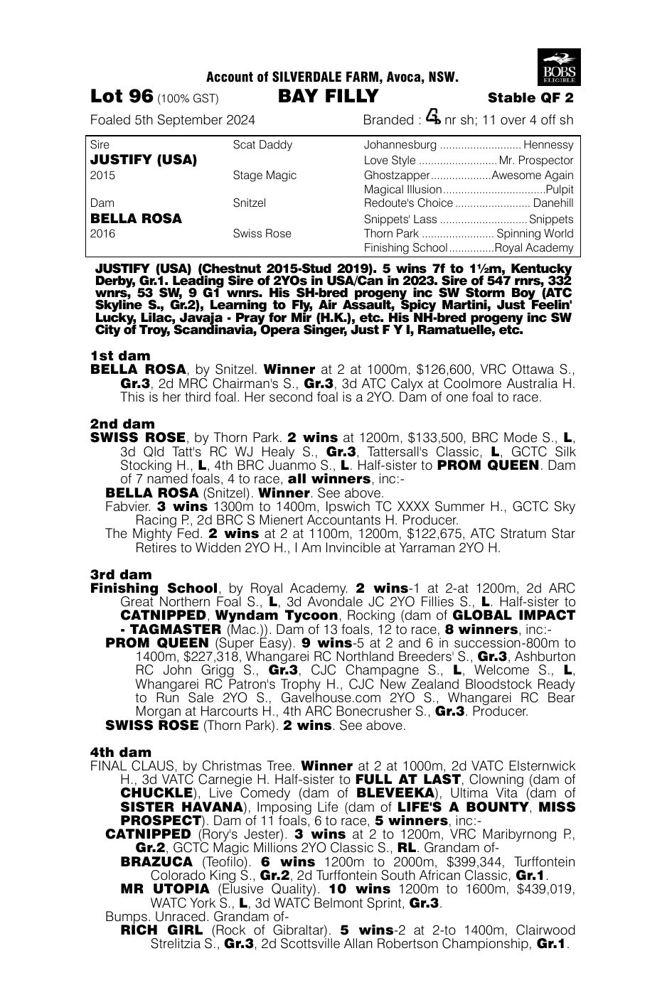 Pedigree - Lot 96