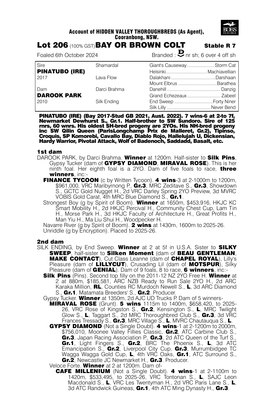 Pedigree - Lot 206