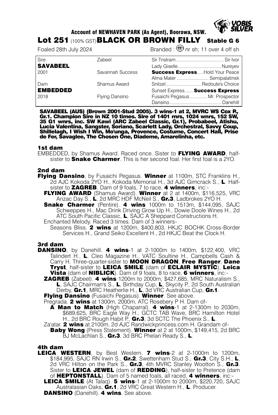 Pedigree - Lot 251