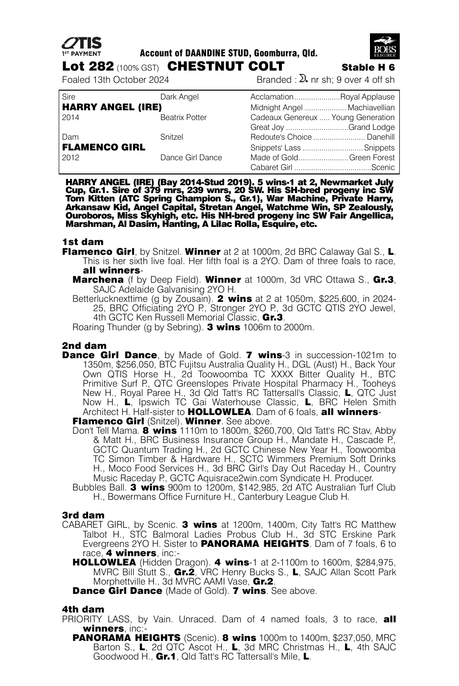 Pedigree - Lot 282