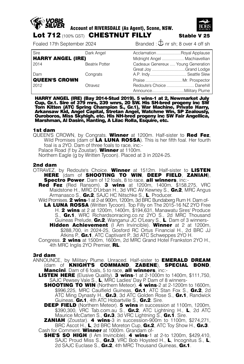 Pedigree - Lot 712
