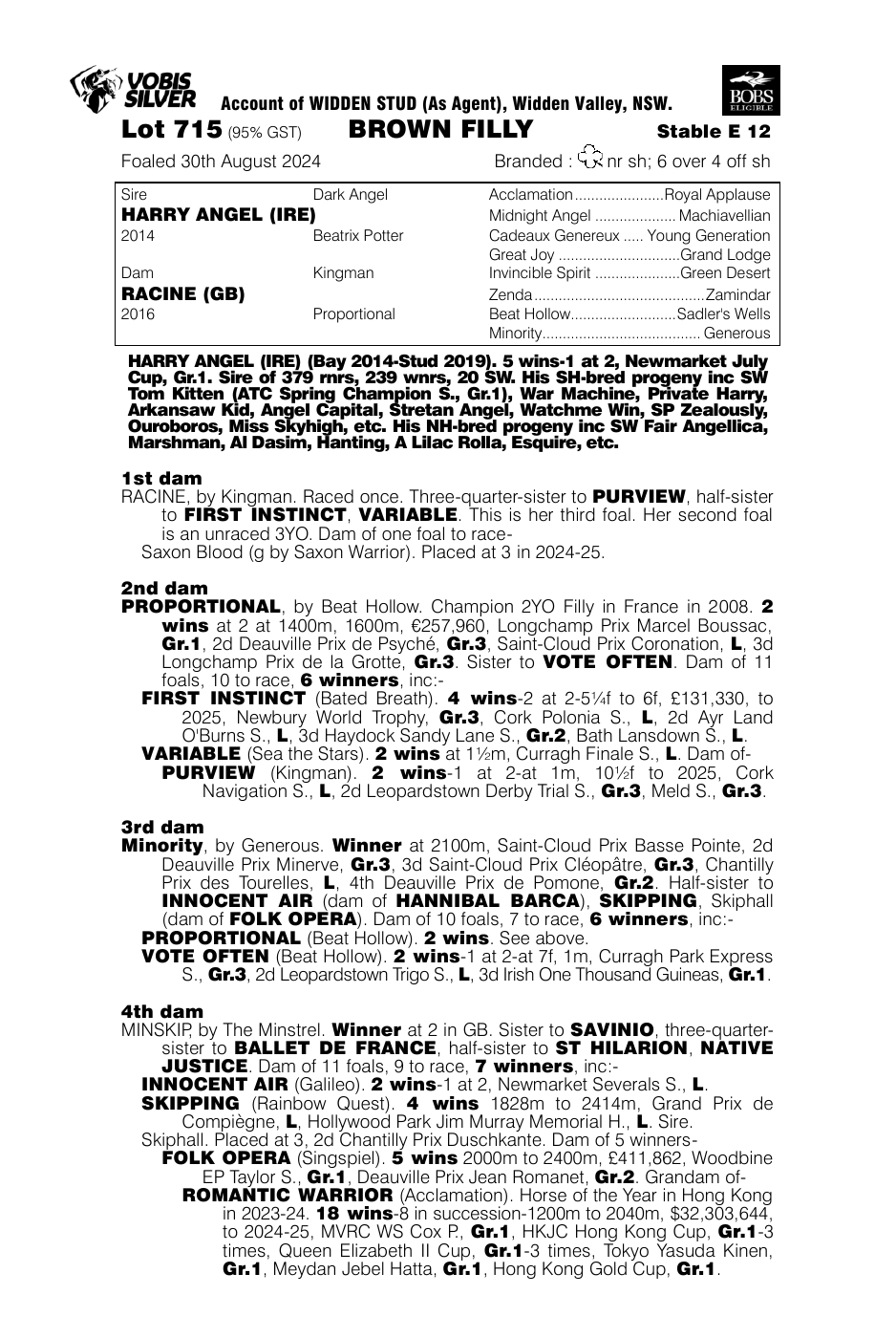 Pedigree - Lot 715