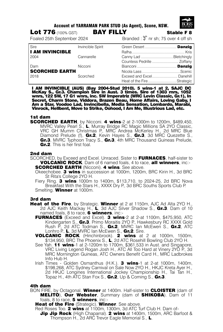 Pedigree - Lot 776