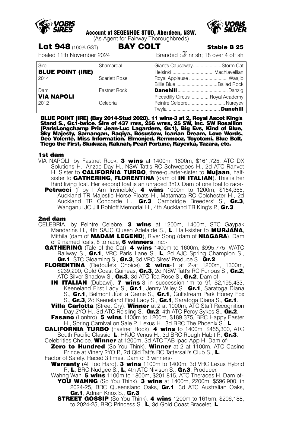 Pedigree - Lot 948