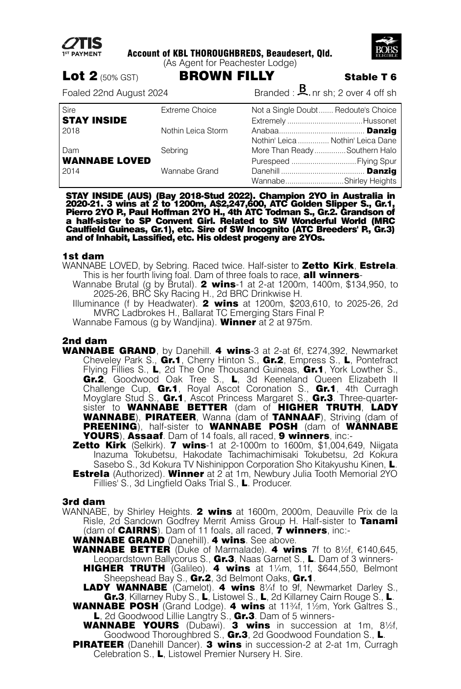 Pedigree - Lot 2