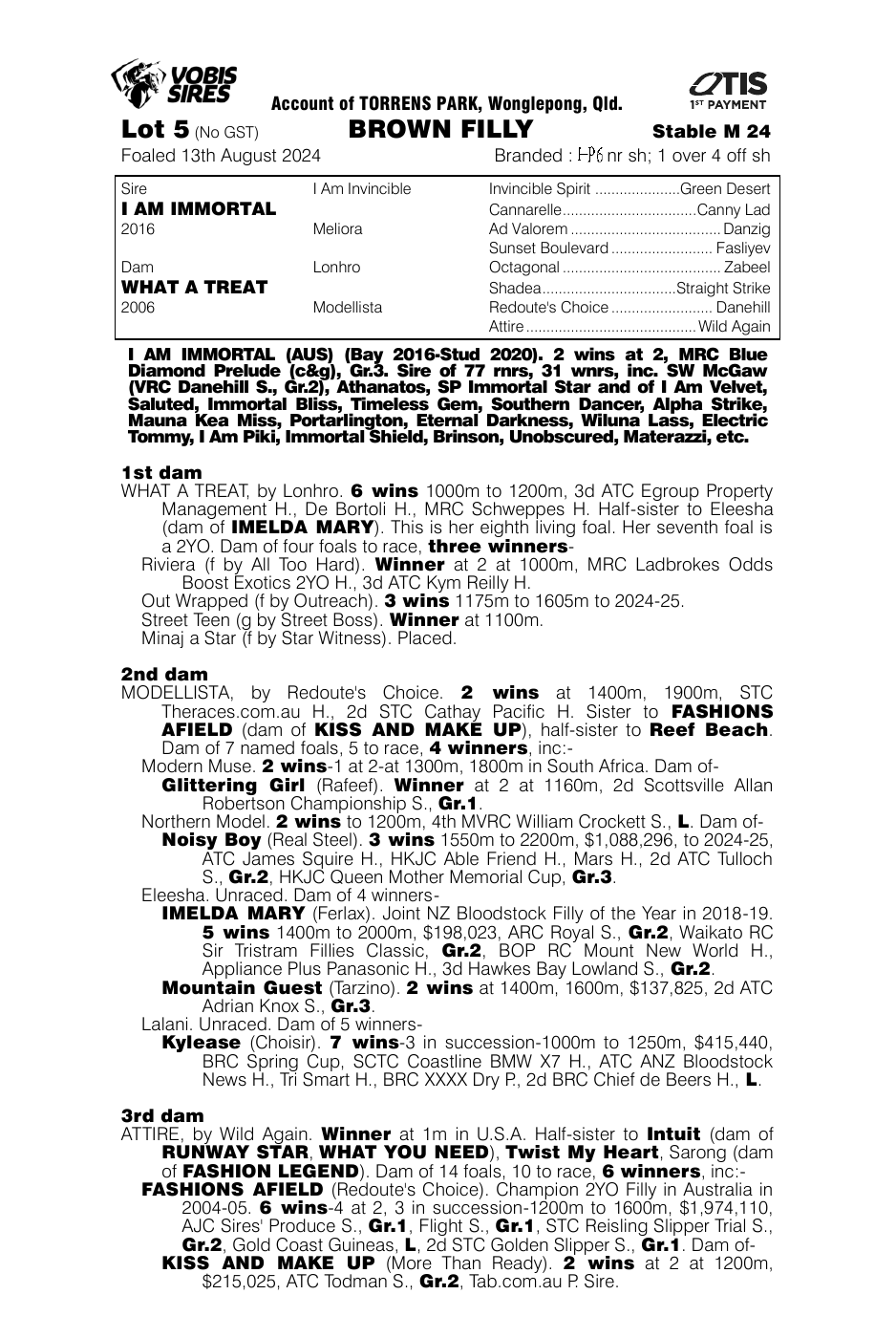 Pedigree - Lot 5
