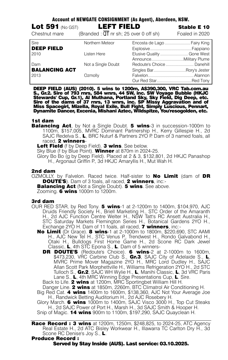 Pedigree - Lot 591