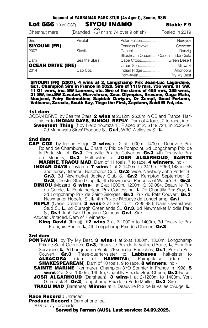 Pedigree - Lot 666