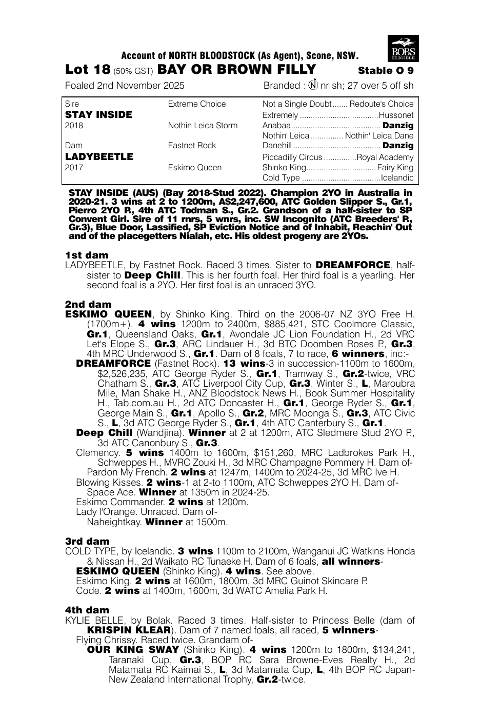 Pedigree - Lot 18