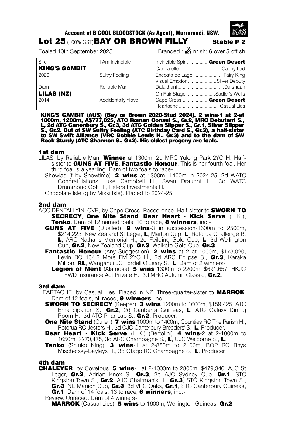 Pedigree - Lot 25