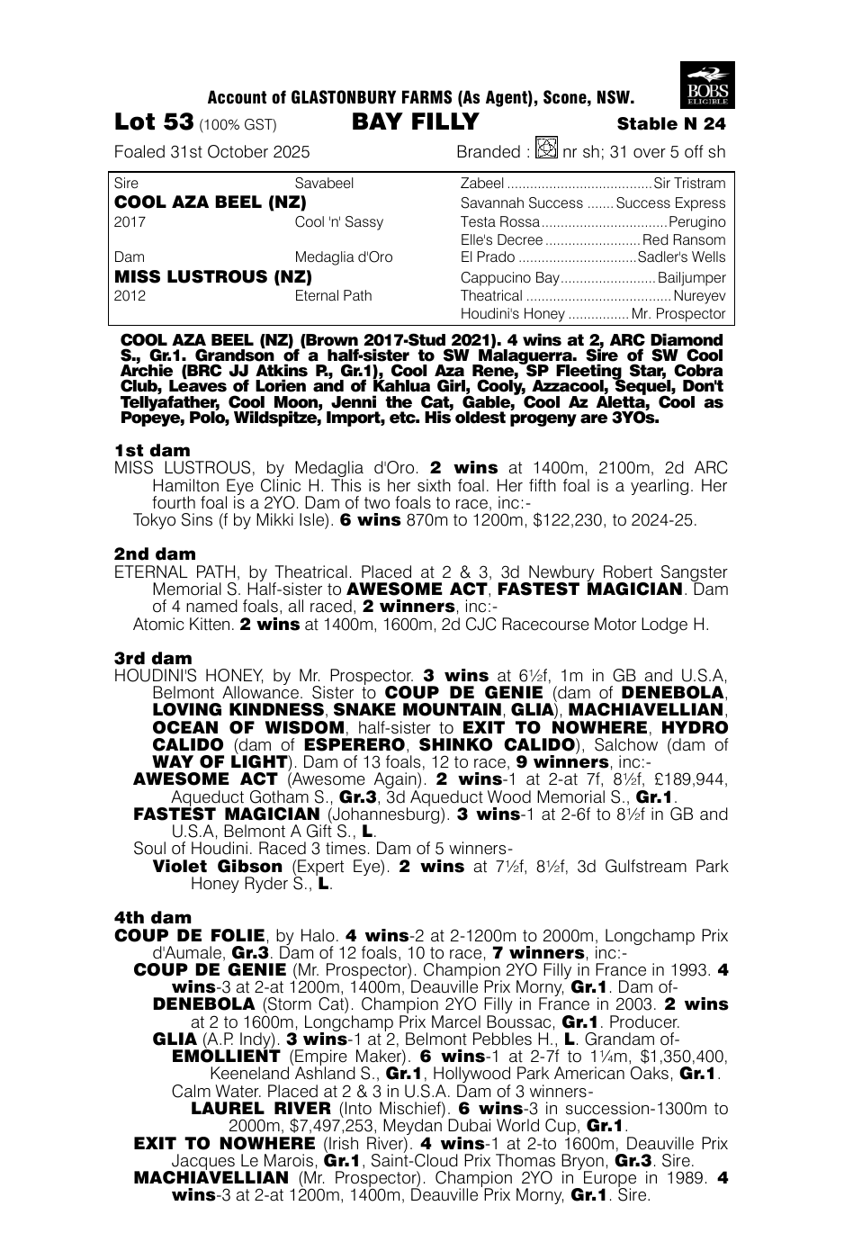 Pedigree - Lot 53