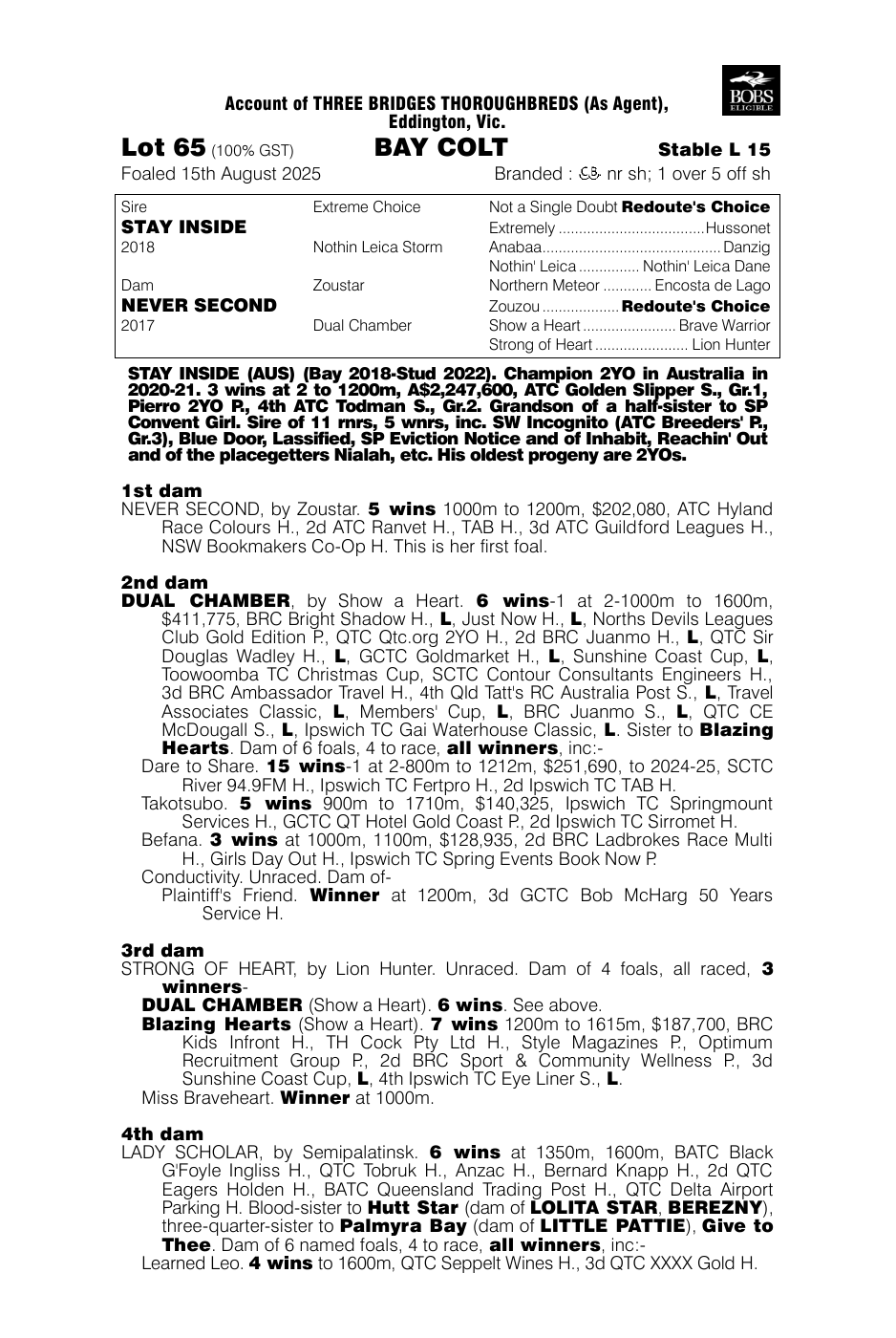 Pedigree - Lot 65