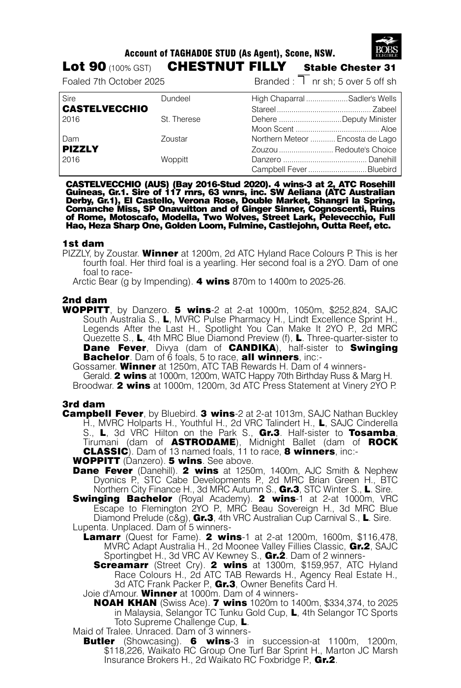 Pedigree - Lot 90