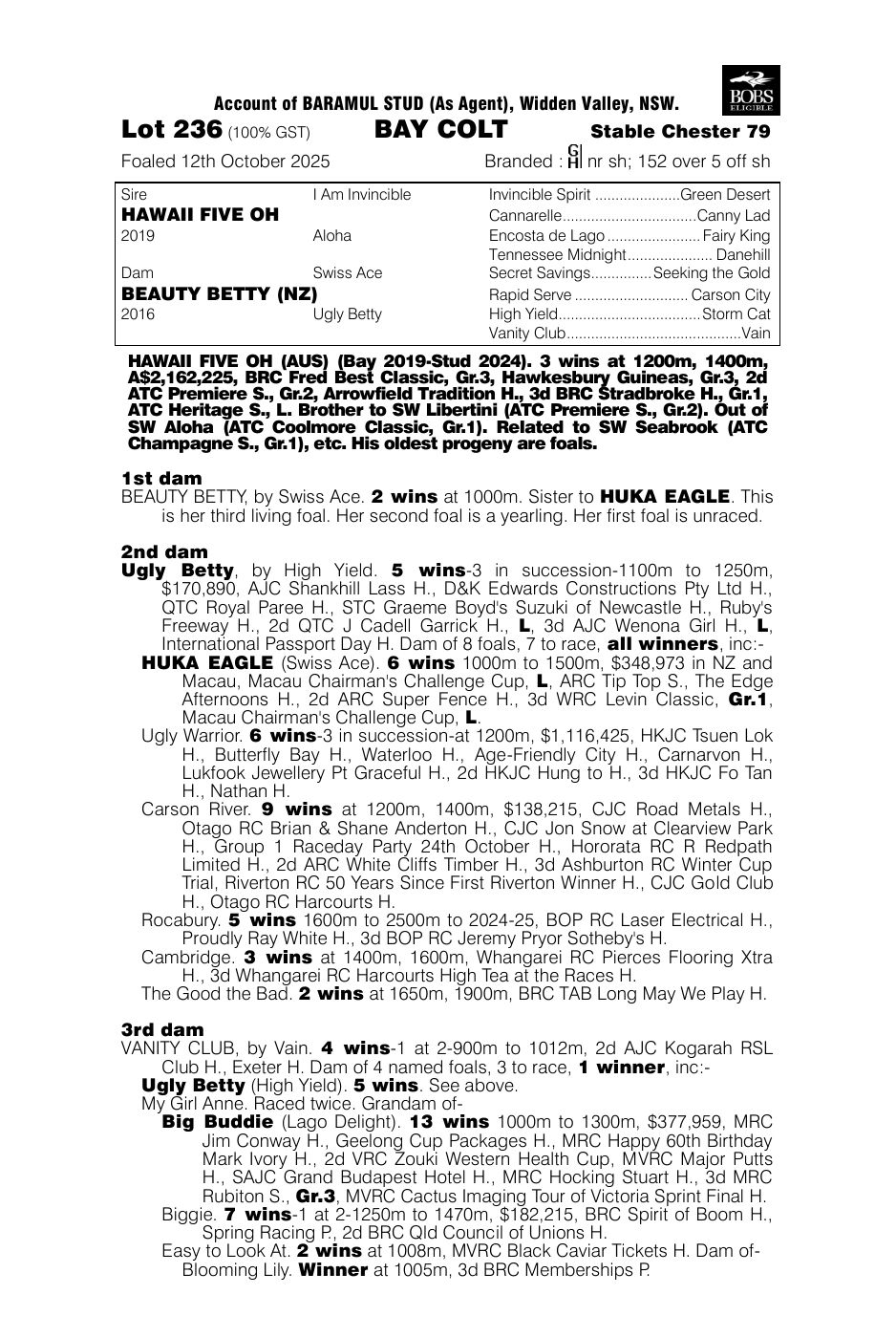 Pedigree - Lot 236