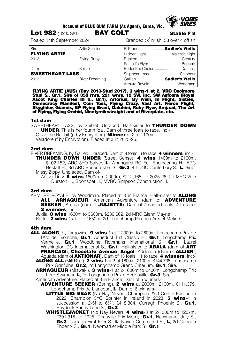 Pedigree - Lot 982