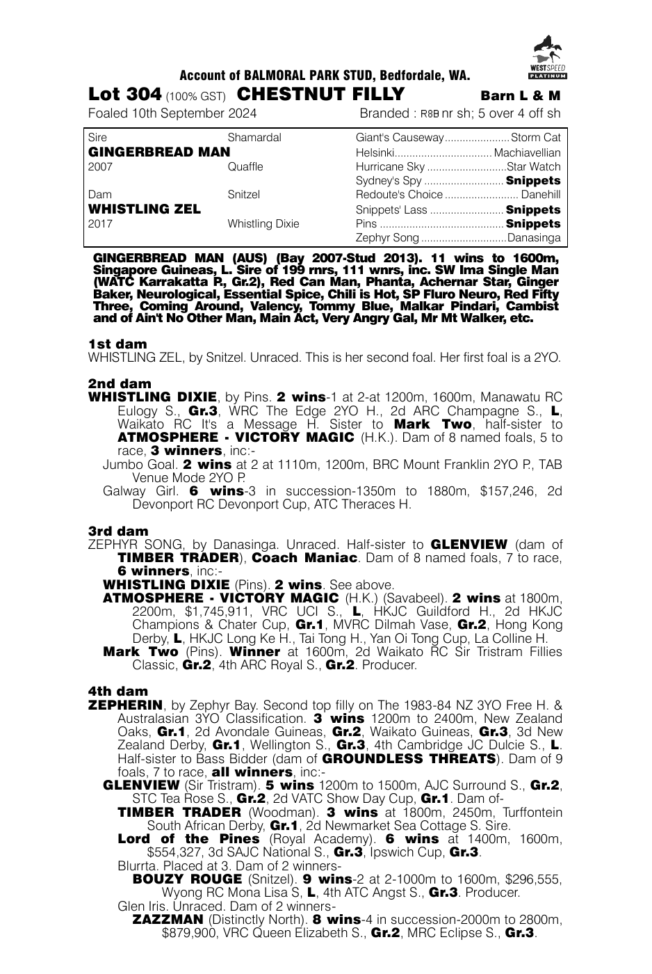 Pedigree - Lot 304