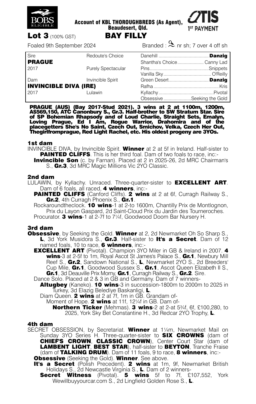 Pedigree - Lot 3