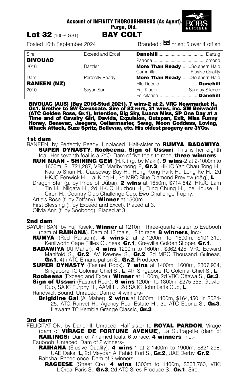 Pedigree - Lot 32