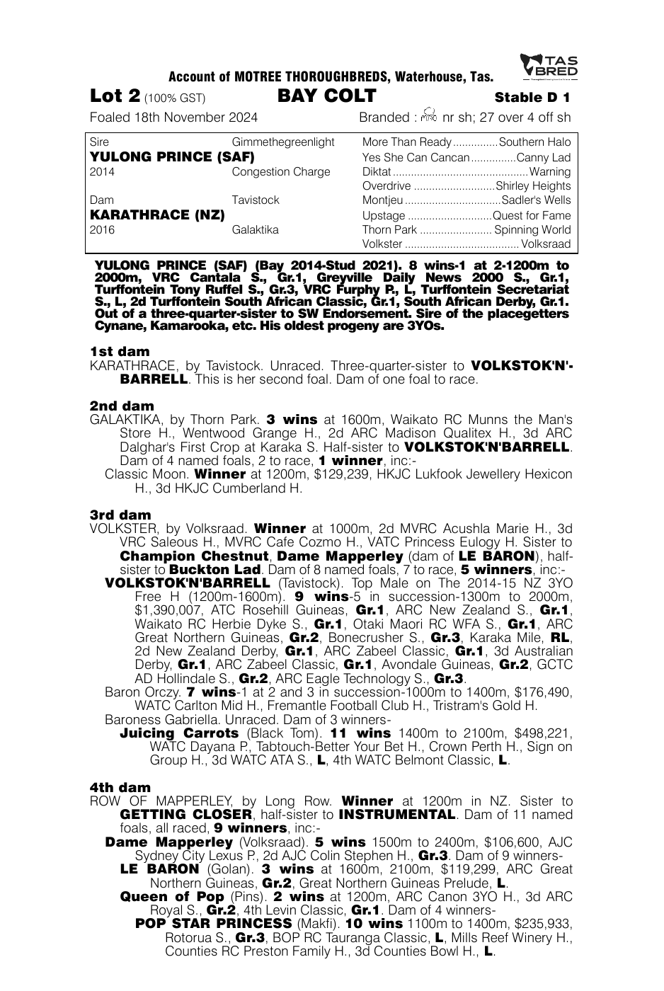 Pedigree - Lot 2