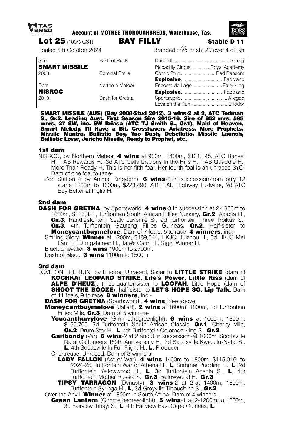 Pedigree - Lot 25