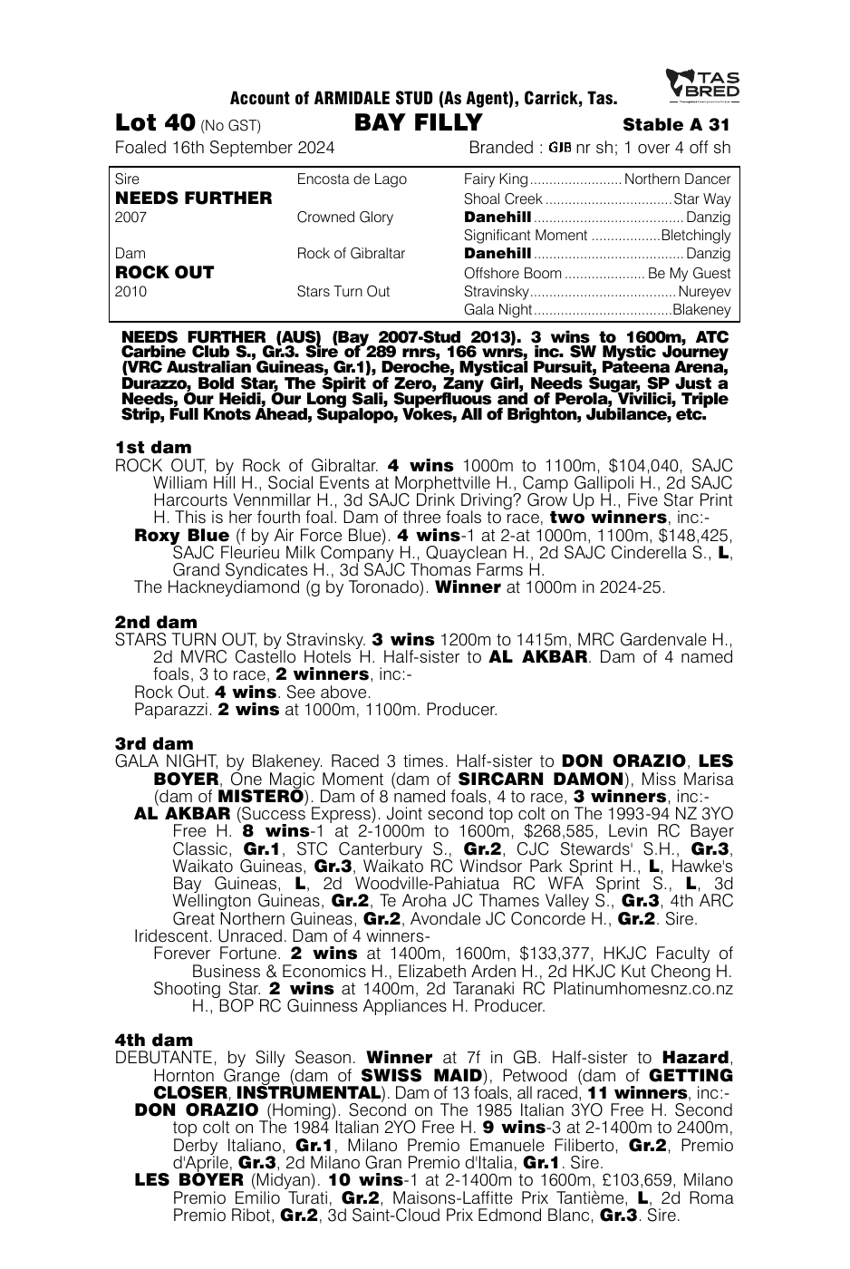 Pedigree - Lot 40